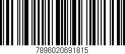 Código de barras (EAN, GTIN, SKU, ISBN): '7896020691815'