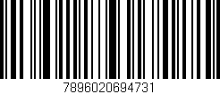 Código de barras (EAN, GTIN, SKU, ISBN): '7896020694731'