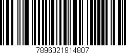 Código de barras (EAN, GTIN, SKU, ISBN): '7896021914807'