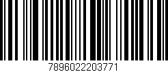 Código de barras (EAN, GTIN, SKU, ISBN): '7896022203771'