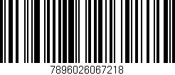 Código de barras (EAN, GTIN, SKU, ISBN): '7896026067218'