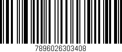 Código de barras (EAN, GTIN, SKU, ISBN): '7896026303408'