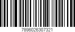 Código de barras (EAN, GTIN, SKU, ISBN): '7896026307321'