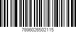 Código de barras (EAN, GTIN, SKU, ISBN): '7896026502115'