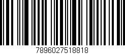 Código de barras (EAN, GTIN, SKU, ISBN): '7896027518818'