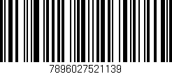 Código de barras (EAN, GTIN, SKU, ISBN): '7896027521139'