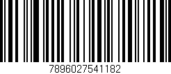 Código de barras (EAN, GTIN, SKU, ISBN): '7896027541182'