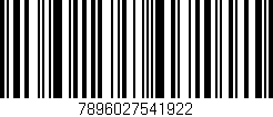 Código de barras (EAN, GTIN, SKU, ISBN): '7896027541922'