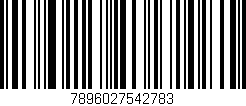 Código de barras (EAN, GTIN, SKU, ISBN): '7896027542783'