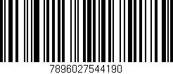 Código de barras (EAN, GTIN, SKU, ISBN): '7896027544190'