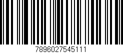 Código de barras (EAN, GTIN, SKU, ISBN): '7896027545111'