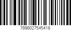 Código de barras (EAN, GTIN, SKU, ISBN): '7896027545418'