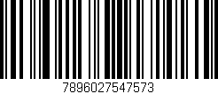 Código de barras (EAN, GTIN, SKU, ISBN): '7896027547573'