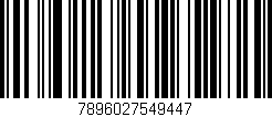 Código de barras (EAN, GTIN, SKU, ISBN): '7896027549447'