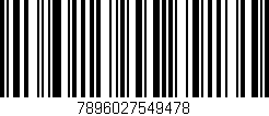 Código de barras (EAN, GTIN, SKU, ISBN): '7896027549478'