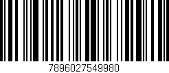 Código de barras (EAN, GTIN, SKU, ISBN): '7896027549980'