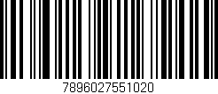 Código de barras (EAN, GTIN, SKU, ISBN): '7896027551020'