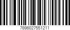 Código de barras (EAN, GTIN, SKU, ISBN): '7896027551211'
