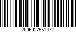 Código de barras (EAN, GTIN, SKU, ISBN): '7896027551372'