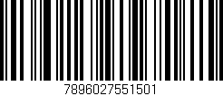 Código de barras (EAN, GTIN, SKU, ISBN): '7896027551501'