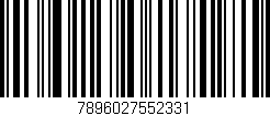 Código de barras (EAN, GTIN, SKU, ISBN): '7896027552331'