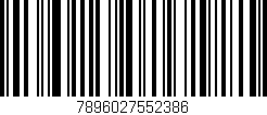 Código de barras (EAN, GTIN, SKU, ISBN): '7896027552386'