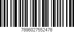 Código de barras (EAN, GTIN, SKU, ISBN): '7896027552478'
