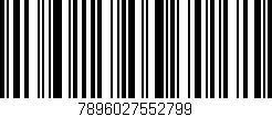 Código de barras (EAN, GTIN, SKU, ISBN): '7896027552799'
