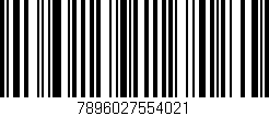 Código de barras (EAN, GTIN, SKU, ISBN): '7896027554021'
