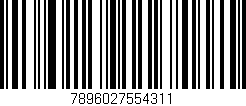 Código de barras (EAN, GTIN, SKU, ISBN): '7896027554311'