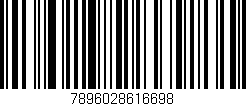 Código de barras (EAN, GTIN, SKU, ISBN): '7896028616698'