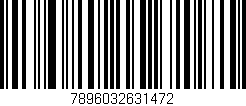 Código de barras (EAN, GTIN, SKU, ISBN): '7896032631472'