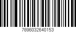 Código de barras (EAN, GTIN, SKU, ISBN): '7896032640153'