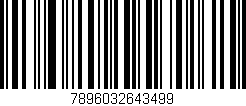 Código de barras (EAN, GTIN, SKU, ISBN): '7896032643499'