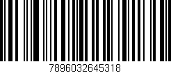 Código de barras (EAN, GTIN, SKU, ISBN): '7896032645318'