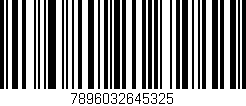 Código de barras (EAN, GTIN, SKU, ISBN): '7896032645325'