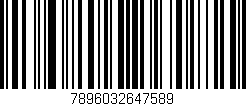 Código de barras (EAN, GTIN, SKU, ISBN): '7896032647589'