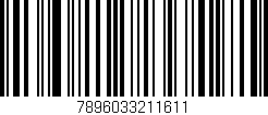 Código de barras (EAN, GTIN, SKU, ISBN): '7896033211611'