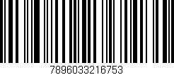 Código de barras (EAN, GTIN, SKU, ISBN): '7896033216753'