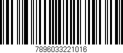 Código de barras (EAN, GTIN, SKU, ISBN): '7896033221016'