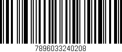 Código de barras (EAN, GTIN, SKU, ISBN): '7896033240208'