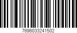 Código de barras (EAN, GTIN, SKU, ISBN): '7896033241502'