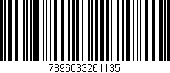 Código de barras (EAN, GTIN, SKU, ISBN): '7896033261135'