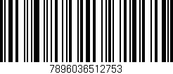 Código de barras (EAN, GTIN, SKU, ISBN): '7896036512753'