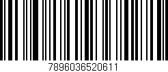 Código de barras (EAN, GTIN, SKU, ISBN): '7896036520611'
