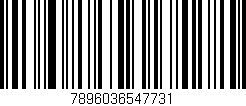 Código de barras (EAN, GTIN, SKU, ISBN): '7896036547731'