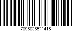 Código de barras (EAN, GTIN, SKU, ISBN): '7896036571415'