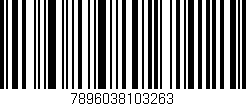 Código de barras (EAN, GTIN, SKU, ISBN): '7896038103263'