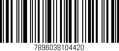 Código de barras (EAN, GTIN, SKU, ISBN): '7896038104420'