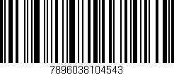Código de barras (EAN, GTIN, SKU, ISBN): '7896038104543'